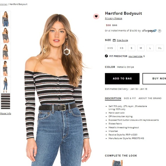 Privacy Please Tops - Hartford Bodysuit by Privacy Please